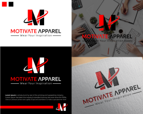 Logo Design entry 3137926 submitted by pupusart to the Logo Design for Motivate Apparel run by lashleygrant