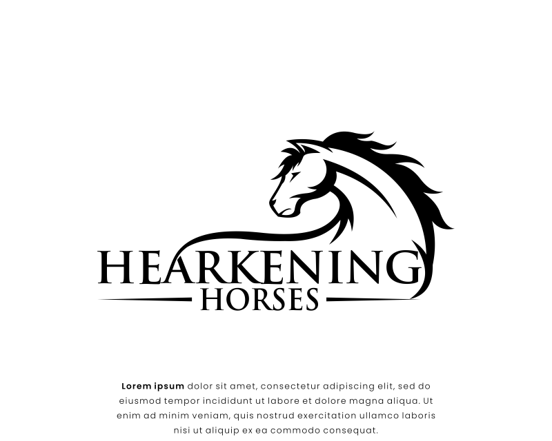 Logo Design entry 3146764 submitted by ferza to the Logo Design for Hearkening Horses run by kelli151