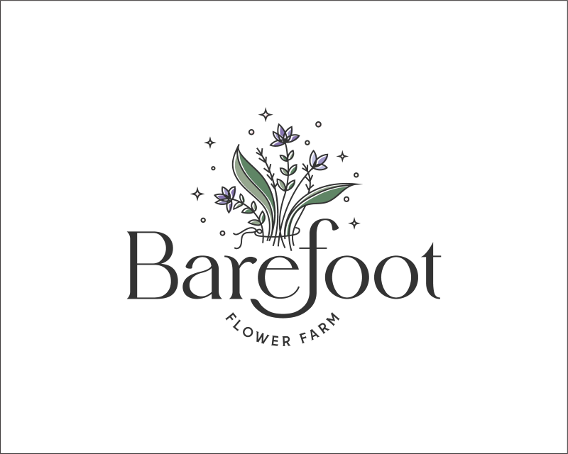 Logo Design entry 3151395 submitted by bec3012 to the Logo Design for Barefoot Flower Farm run by barefootflowers