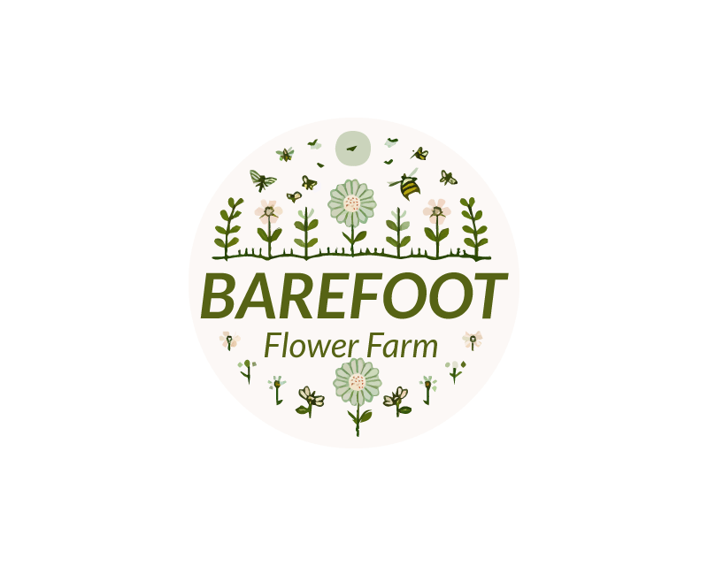 Logo Design entry 3151477 submitted by Jugan to the Logo Design for Barefoot Flower Farm run by barefootflowers