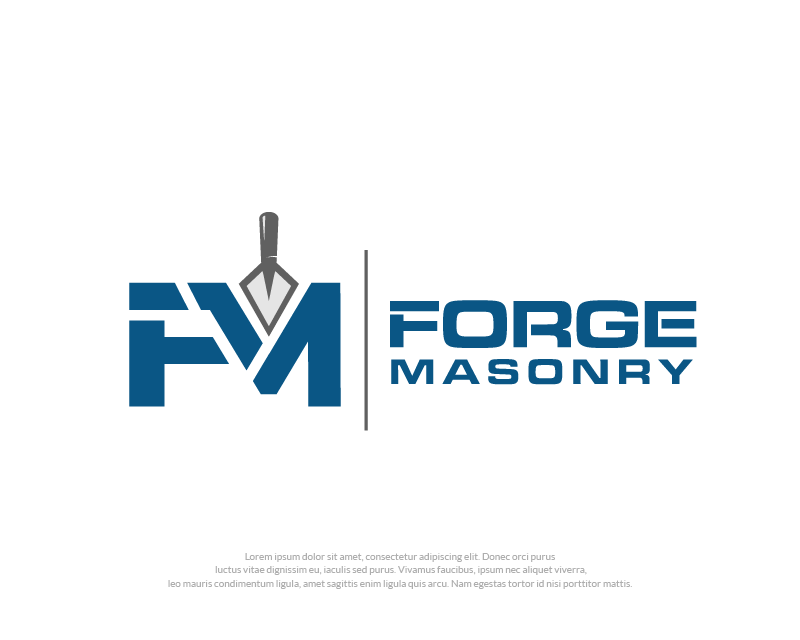 Logo Design entry 3154284 submitted by dhanny09 to the Logo Design for Forge Masonry run by hanleycommunications