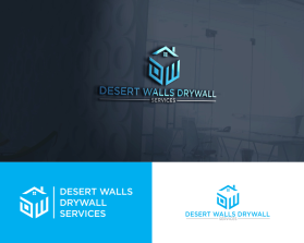 Logo Design entry 3157041 submitted by tika to the Logo Design for Desert Walls Drywall Services run by Desertwalls