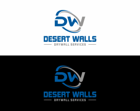 Logo Design entry 3157668 submitted by tika to the Logo Design for Desert Walls Drywall Services run by Desertwalls