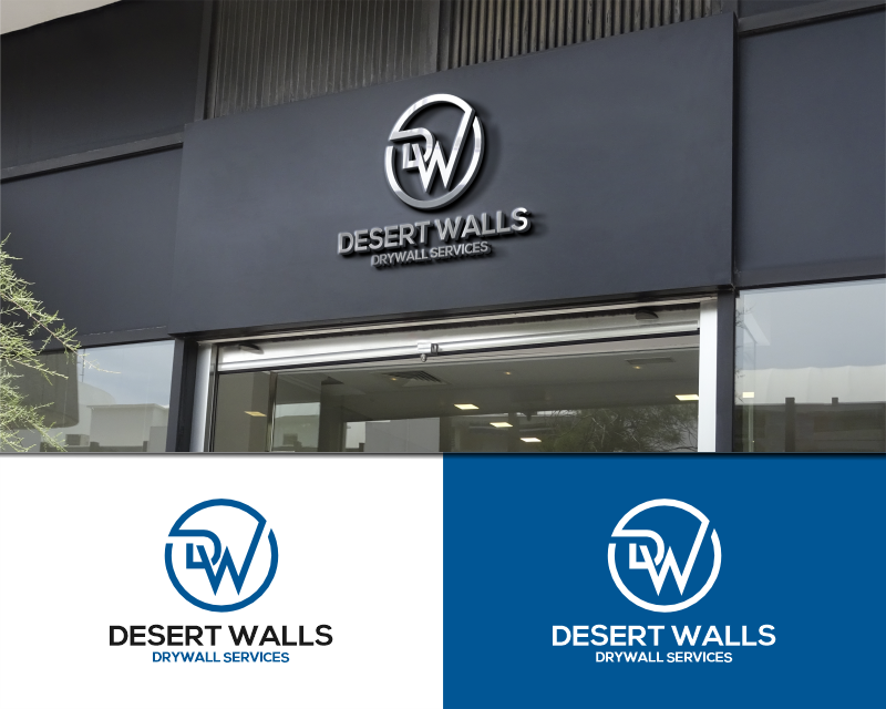 Logo Design entry 3157294 submitted by lipur to the Logo Design for Desert Walls Drywall Services run by Desertwalls