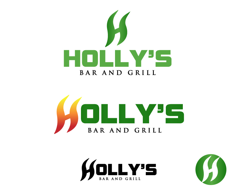 Logo Design entry 3161323 submitted by Shark Attack to the Logo Design for H HOLLY’S BAR AND GRILL run by catcookie1