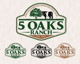 Logo Design entry 3168392 submitted by mulia to the Logo Design for 5 Oaks Ranch run by swarr