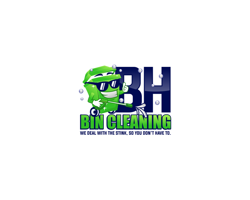 Logo Design entry 3172684 submitted by andsue to the Logo Design for BH BIN CLEANING run by Rbush