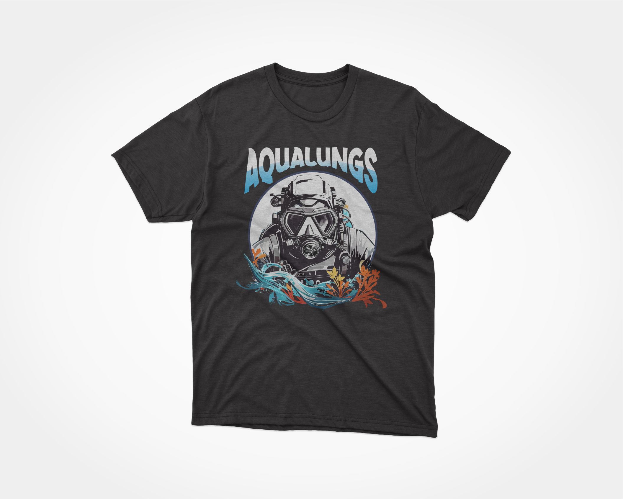 T-Shirt Design entry 3172850 submitted by Latnovak to the T-Shirt Design for Can YOU make SCUBA diving look EDGY & ENTERTAINING?  Seeking a  cool t-shirt design that even non-divers would wanna wear, cuz it looks so good! run by aqualungs