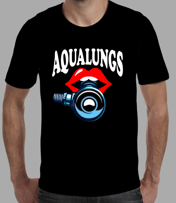 T-Shirt Design entry 3172850 submitted by aizendsgn to the T-Shirt Design for Can YOU make SCUBA diving look EDGY & ENTERTAINING?  Seeking a  cool t-shirt design that even non-divers would wanna wear, cuz it looks so good! run by aqualungs