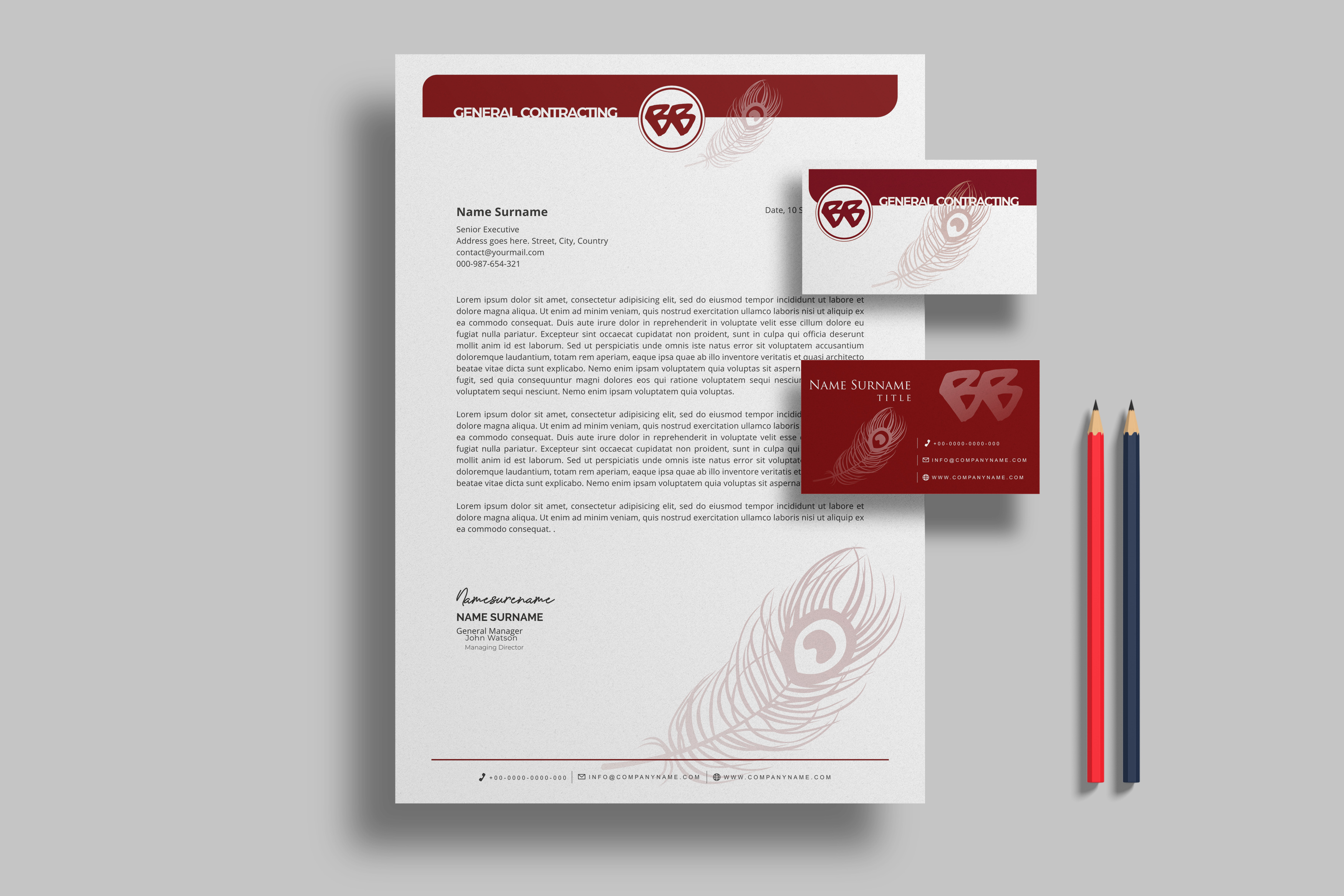 Business Card & Stationery Design entry 3295431 submitted by Franzini