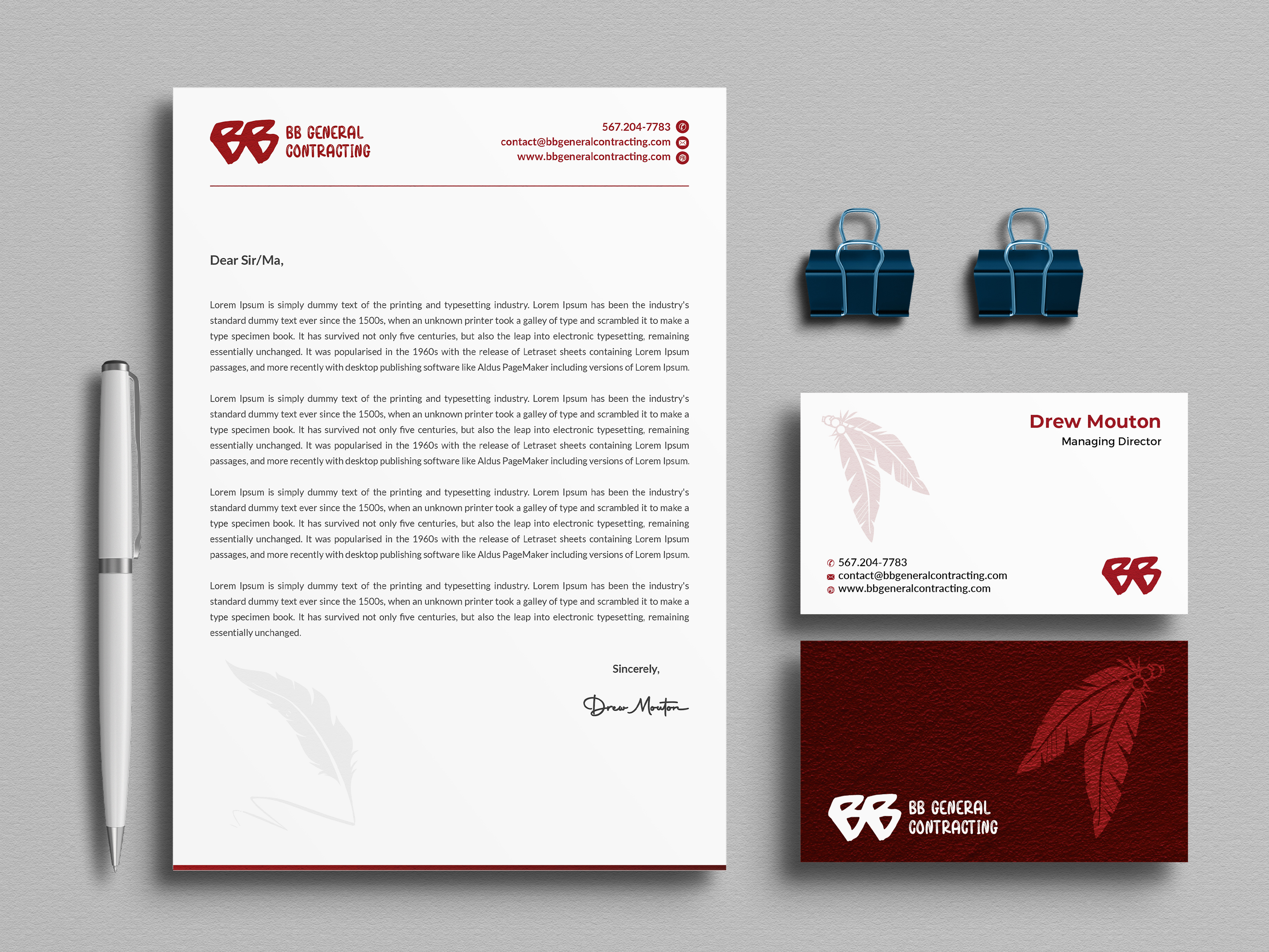 Business Card & Stationery Design entry 3296006 submitted by DK Graphics