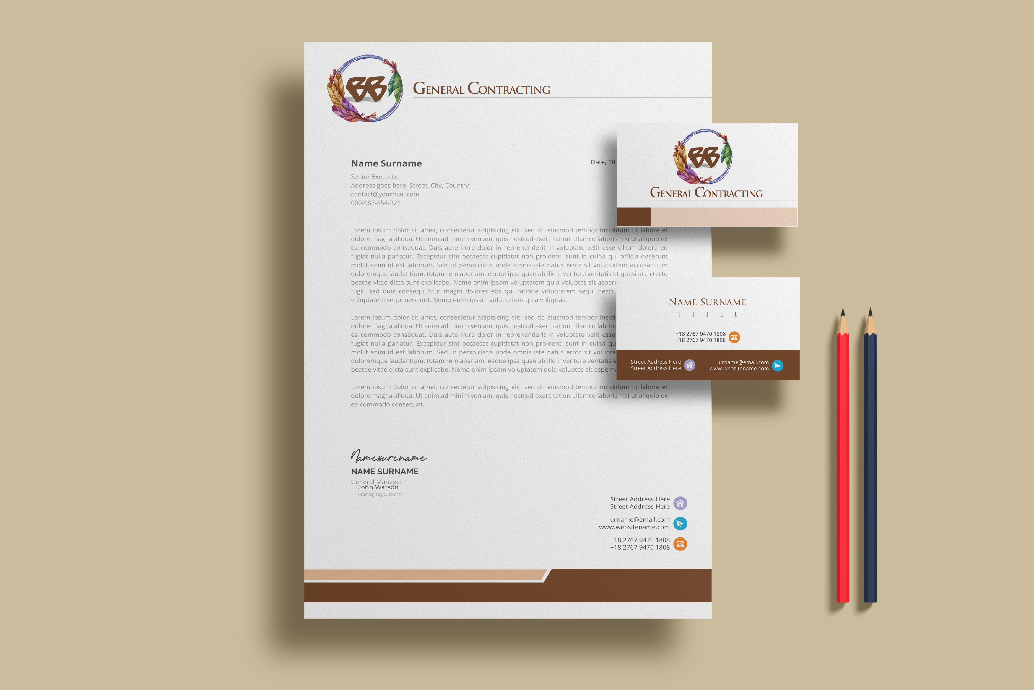 Business Card & Stationery Design entry 3293852 submitted by Franzini
