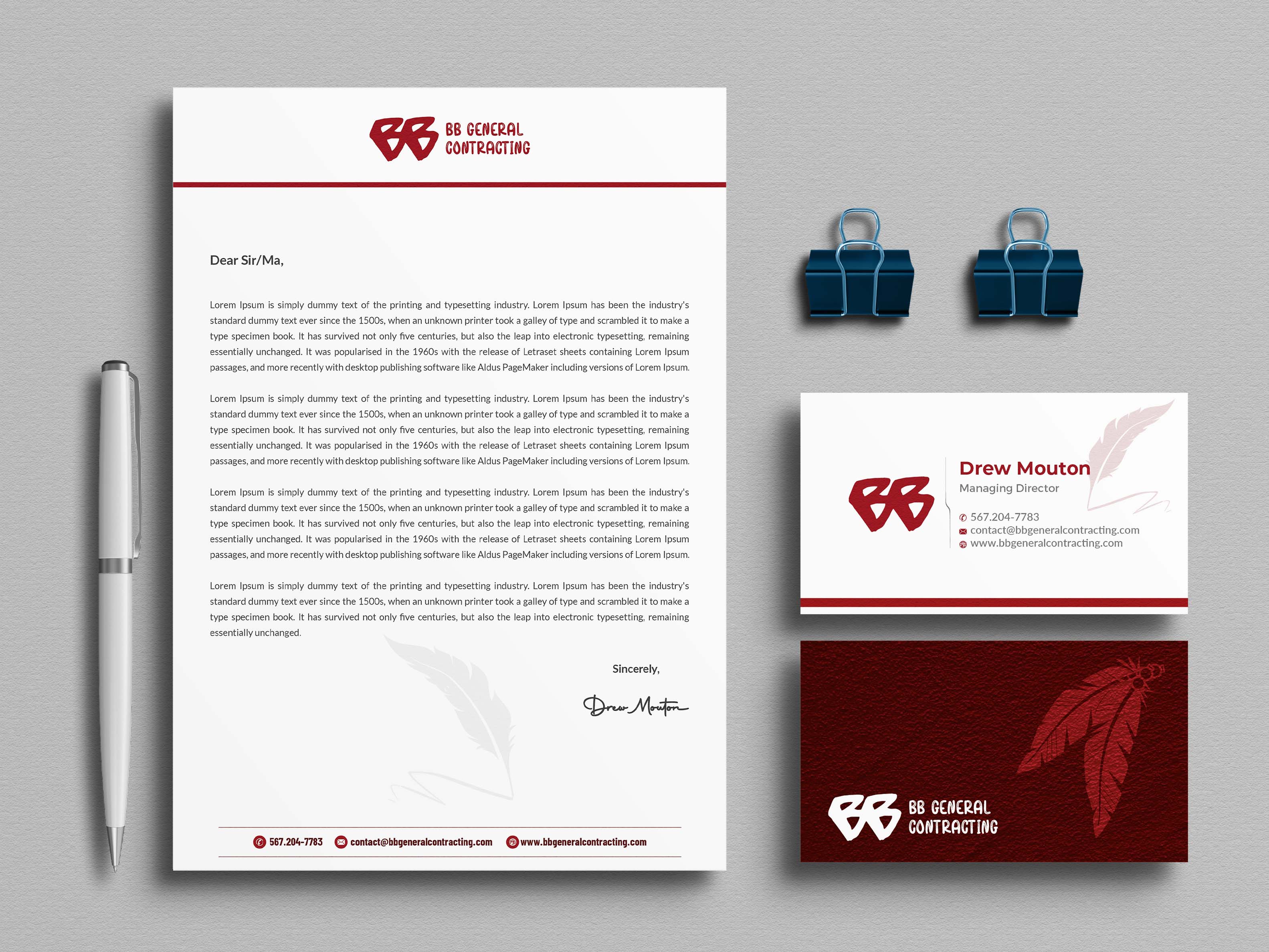 Business Card & Stationery Design entry 3296615 submitted by DK Graphics