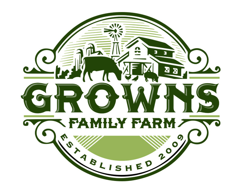 Logo Design entry 3181611 submitted by quimcey to the Logo Design for Growns Family Farm run by Grownsk