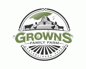 Logo Design entry 3182977 submitted by artsword to the Logo Design for Growns Family Farm run by Grownsk