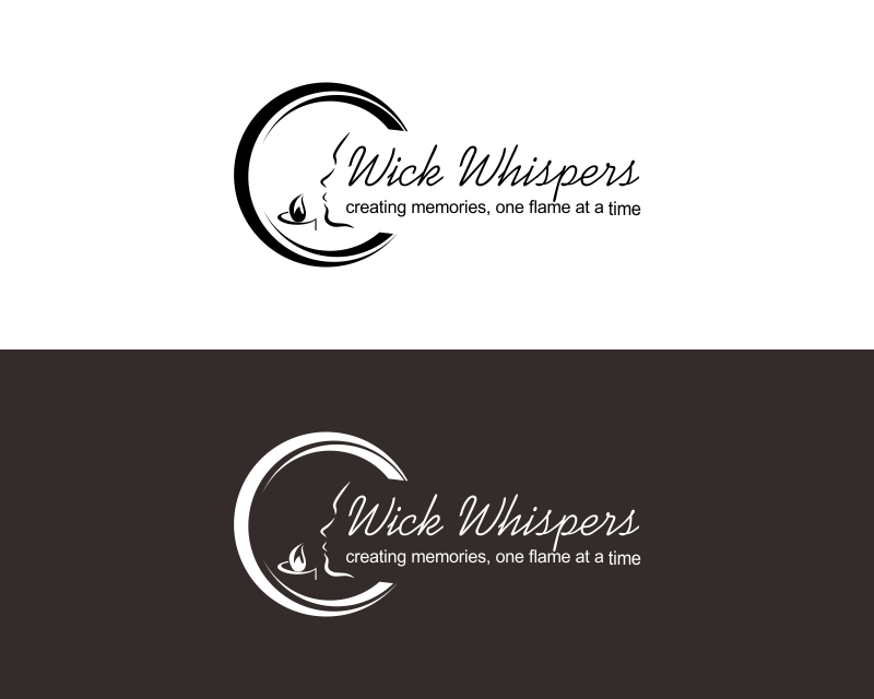 Logo Design entry 3177315 submitted by mamadblk1112 to the Logo Design for Wick Whispers run by Karatedave
