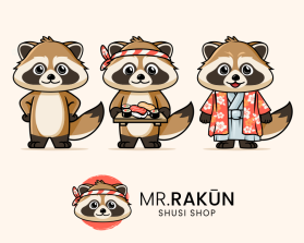 Mascot Design Entry 3297979 submitted by Armchtrm to the contest for Mr. RAKŪN run by Ckuyulse