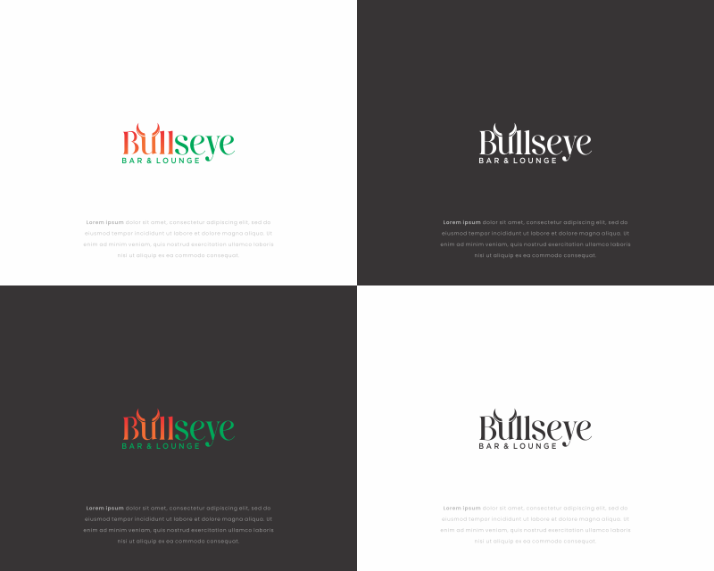 Logo Design entry 3192163 submitted by GeoGrap to the Logo Design for Bullseye Bar & Lounge run by zak