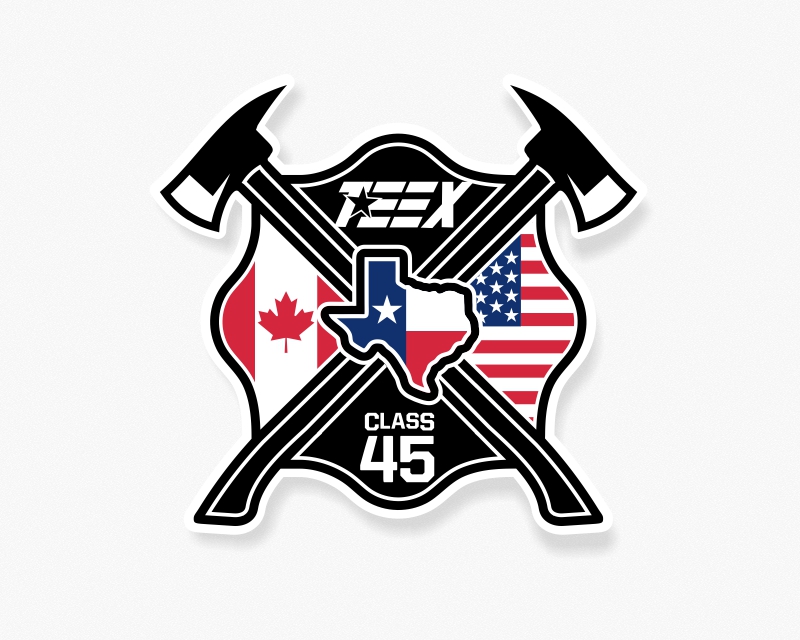 Logo Design entry 3192127 submitted by Armchtrm to the Logo Design for TEEX fire academy class 45 run by kd5rov