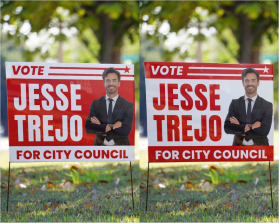 Banner Ad Design Entry 3309256 submitted by Armchtrm to the contest for Jesse Trejo for City Council run by Aftontrejo5743