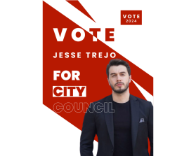 Banner Ad Design Entry 3309356 submitted by Manu_Aman to the contest for Jesse Trejo for City Council run by Aftontrejo5743