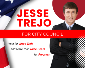 Banner Ad Design Entry 3309290 submitted by benimchen to the contest for Jesse Trejo for City Council run by Aftontrejo5743