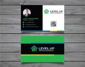 Business Card & Stationery Design Entry 3319376 submitted by Lond0 to the contest for Level Up Improvement run by lerch1st