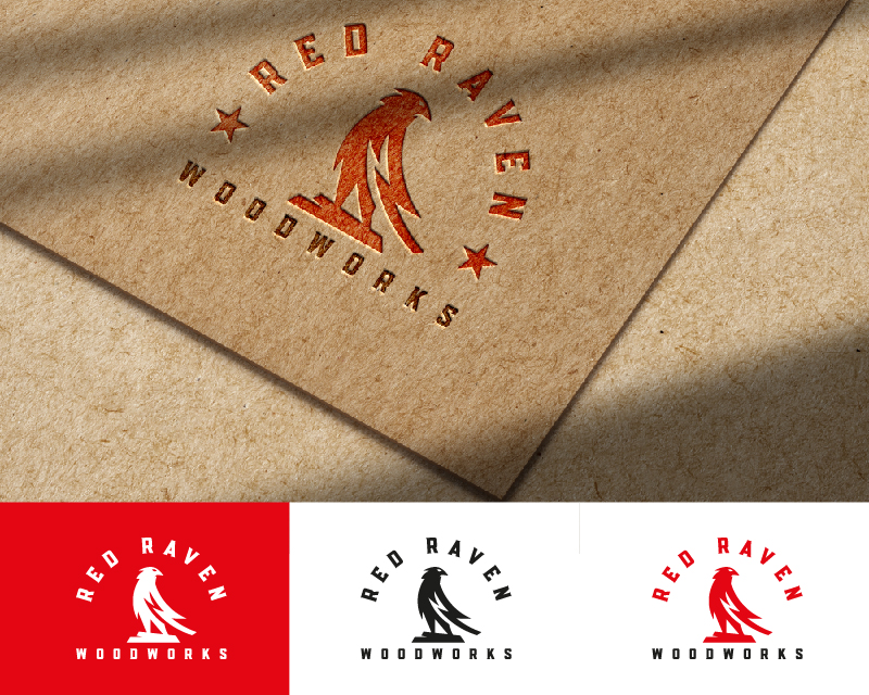 Logo Design entry 3203007 submitted by Graphico to the Logo Design for Red Raven Woodworks run by HAMMERHEADMOUSE