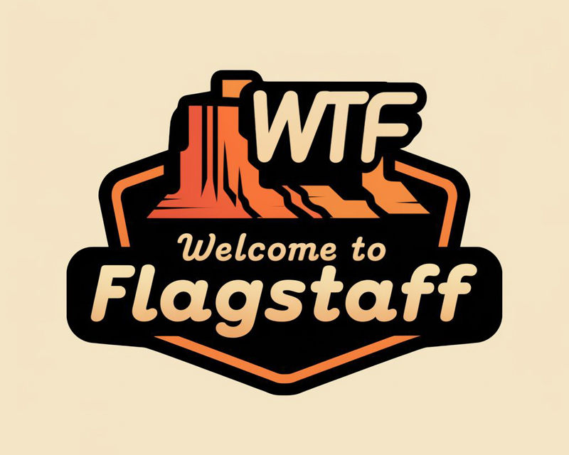 Logo Design entry 3204637 submitted by blankown to the Logo Design for www.WelcomeToFlagstaffWTF.com run by Longbeard