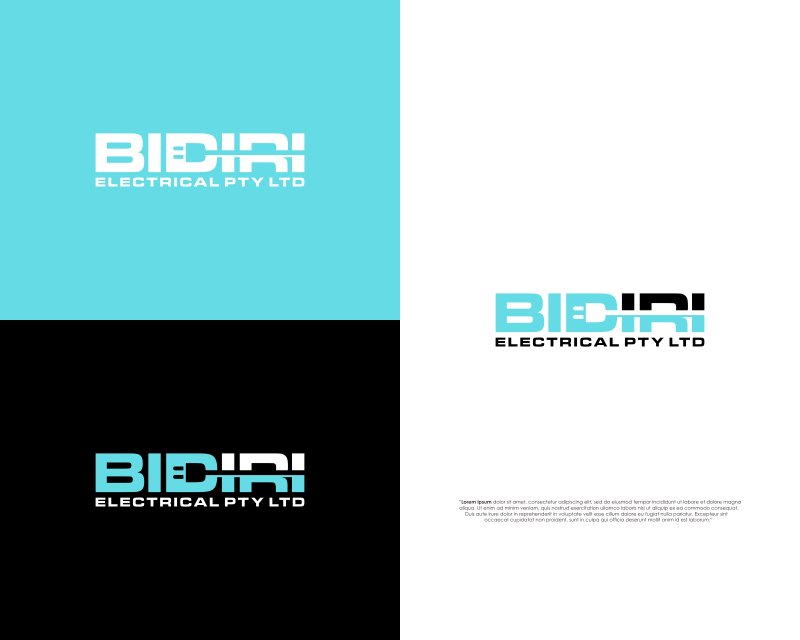 Logo Design entry 3208271 submitted by Superkin to the Logo Design for Bidiri Electrical Pty Ltd run by alzb313
