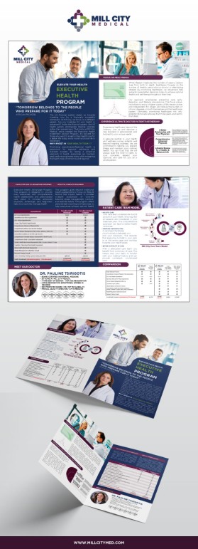 Brochure Design Entry 3334079 submitted by bayu_desain88 to the contest for Mill City Medical Group run by DeltaHealthStrategy