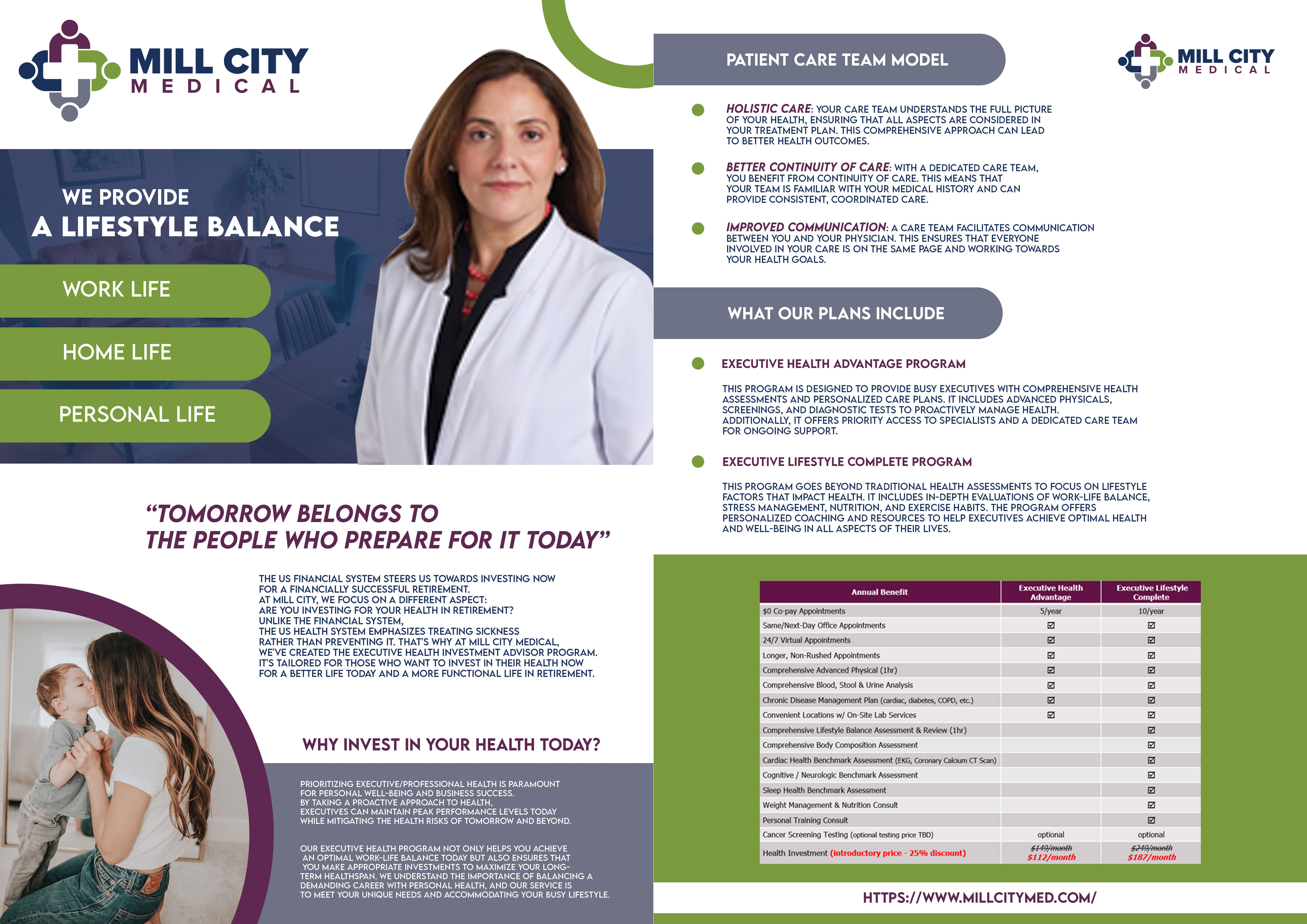 Brochure Design Entry 3215798 submitted by Dand to the contest for Mill City Medical Group run by DeltaHealthStrategy