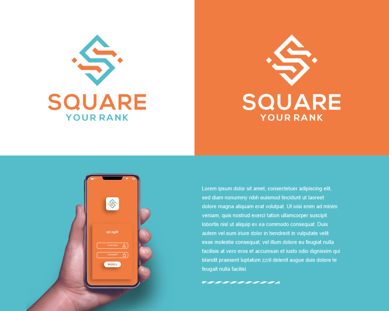 Logo Design entry 3223713 submitted by lipur to the Logo Design for Square Your Rank run by DesmoMarketing