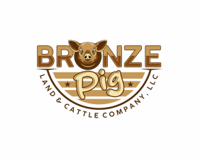 Logo Design Entry 3350180 submitted by rad555 to the contest for Bronze Pig Land & Cattle Company, LLC run by sandyw
