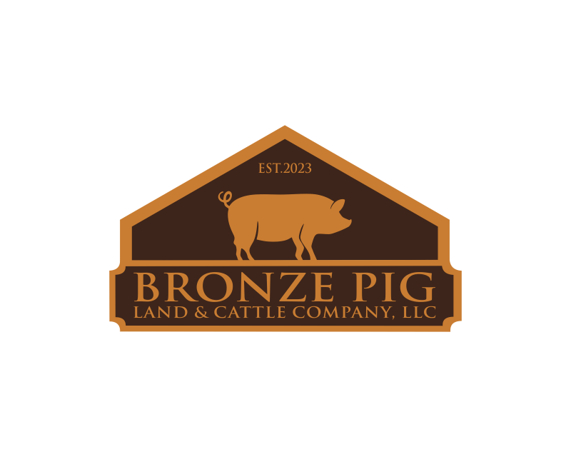 Logo Design entry 3237051 submitted by Gacountt to the Logo Design for Bronze Pig Land & Cattle Company, LLC run by sandyw