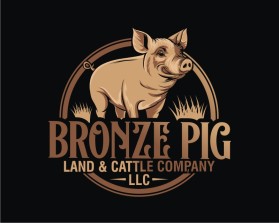 Logo Design Entry 3345594 submitted by TERION to the contest for Bronze Pig Land & Cattle Company, LLC run by sandyw