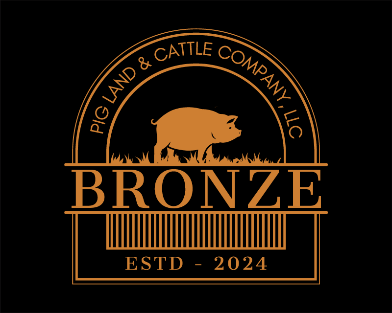 Logo Design Entry 3231740 submitted by Anam to the contest for Bronze Pig Land & Cattle Company, LLC run by sandyw