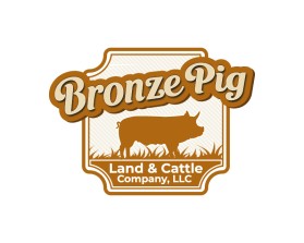 Logo Design Entry 3346975 submitted by Graphico to the contest for Bronze Pig Land & Cattle Company, LLC run by sandyw