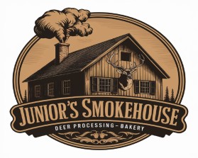 Logo Design entry 3237559 submitted by max001 to the Logo Design for Junior's Smokehouse run by juniors2024