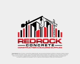 Logo Design entry 3238713 submitted by @KaranDevol to the Logo Design for REDROCK CONCRETE Construction & Building Supplies run by ruddy
