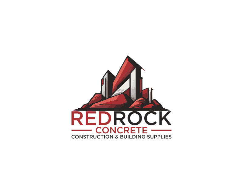 Logo Design Entry 3237894 submitted by eunois to the contest for REDROCK CONCRETE Construction & Building Supplies run by ruddy