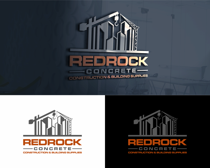 Logo Design Entry 3238024 submitted by Superkin to the contest for REDROCK CONCRETE Construction & Building Supplies run by ruddy