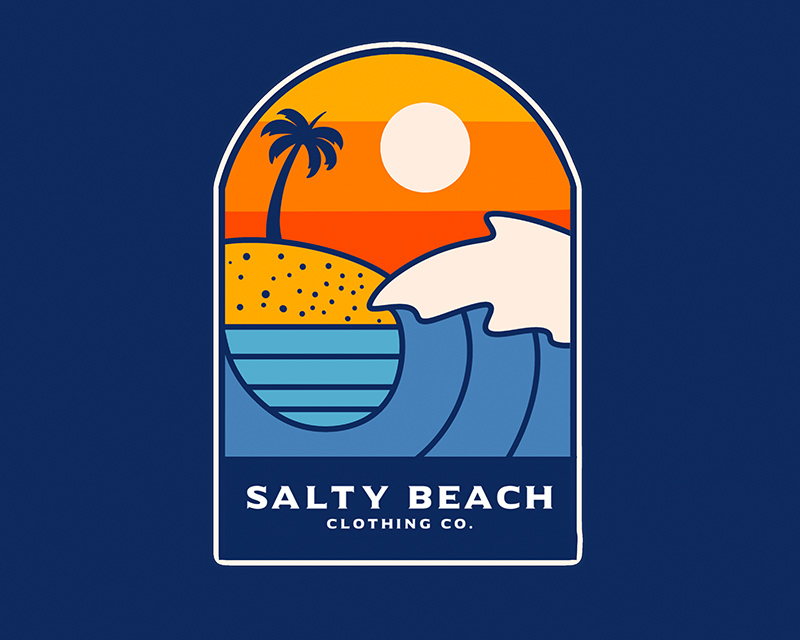 Logo Design entry 3245316 submitted by PanggihAbdiLegowo to the Logo Design for Salty Beach Clothing Co. run by nrd4lif