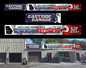 Banner Ad Design Entry 3358940 submitted by ipadipad to the contest for EASTSIDE GARAGE/ NORTH WEST GEORGIA BOYS TOWING & RECOVERY LLC run by koearthcents@gmail.com