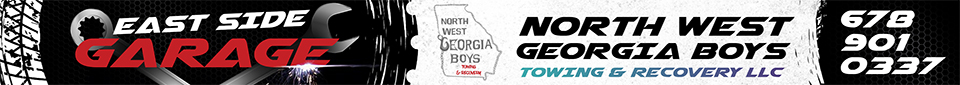 Banner Ad Design Entry 3242259 submitted by IvanAlcantara to the contest for EASTSIDE GARAGE/ NORTH WEST GEORGIA BOYS TOWING & RECOVERY LLC run by koearthcents@gmail.com