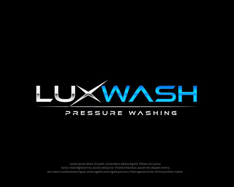 Logo Design Entry 3246254 submitted by dhanny09 to the contest for LuxWash Pressure Washing run by luxwash