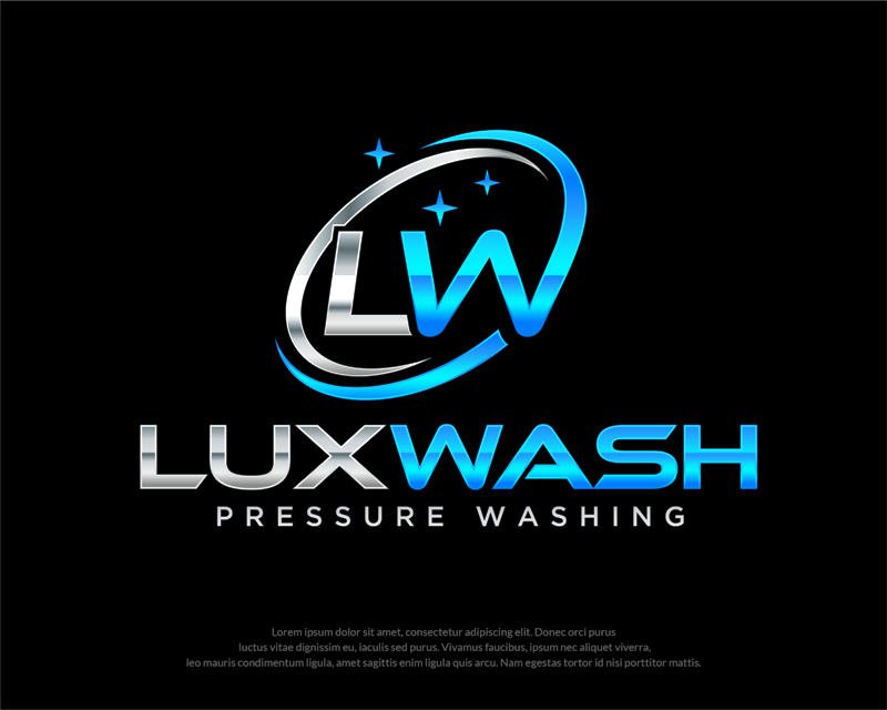 Logo Design Entry 3244983 submitted by dhanny09 to the contest for LuxWash Pressure Washing run by luxwash