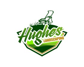 Logo Design Entry 3360150 submitted by AbrarAbdillah to the contest for Hughes Landscaping run by BuywithBiro