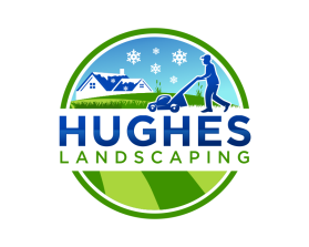 Logo Design Entry 3360327 submitted by EJ JAMPE PAMAKE to the contest for Hughes Landscaping run by BuywithBiro