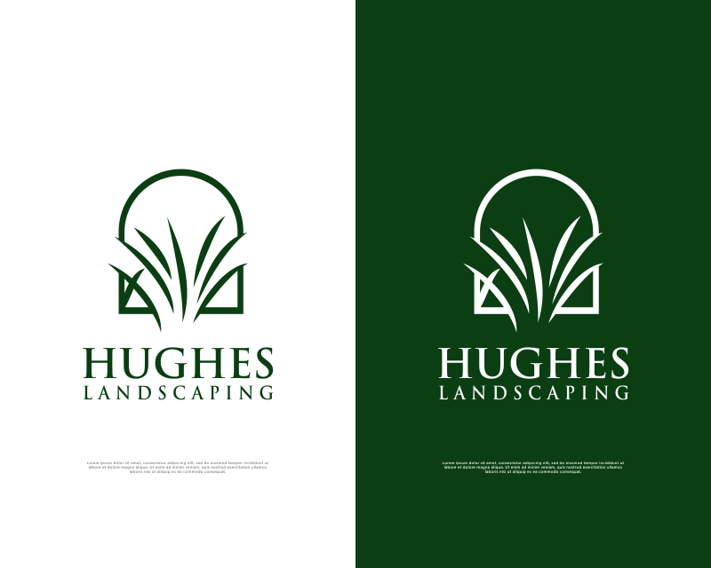 Logo Design Entry 3248066 submitted by SabunMantan to the contest for Hughes Landscaping run by BuywithBiro